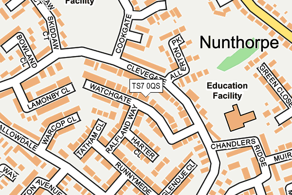 TS7 0QS map - OS OpenMap – Local (Ordnance Survey)