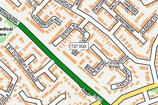 TS7 0QX map - OS OpenMap – Local (Ordnance Survey)