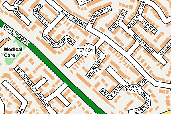 TS7 0QY map - OS OpenMap – Local (Ordnance Survey)