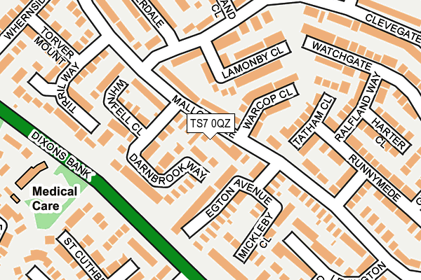 TS7 0QZ map - OS OpenMap – Local (Ordnance Survey)