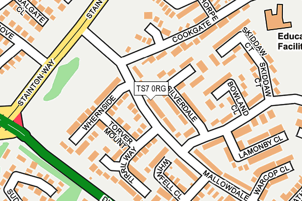 TS7 0RG map - OS OpenMap – Local (Ordnance Survey)