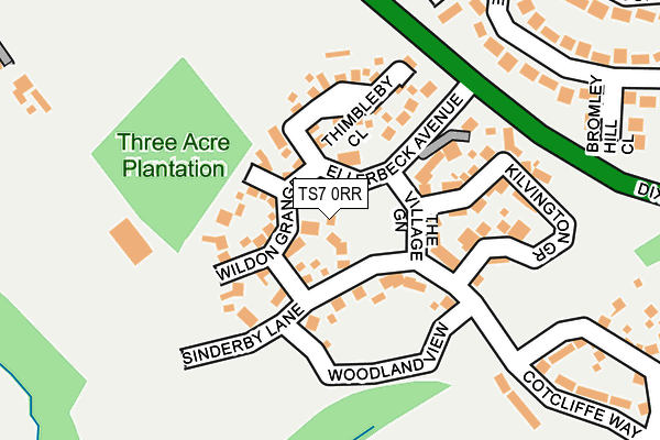 TS7 0RR map - OS OpenMap – Local (Ordnance Survey)
