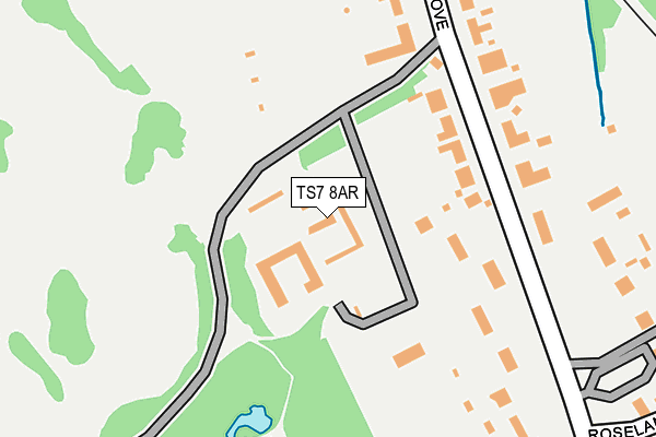 TS7 8AR map - OS OpenMap – Local (Ordnance Survey)