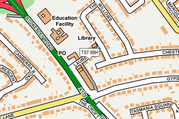 TS7 8BH map - OS OpenMap – Local (Ordnance Survey)
