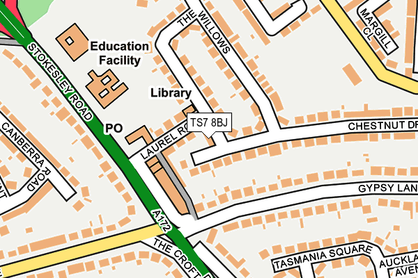 TS7 8BJ map - OS OpenMap – Local (Ordnance Survey)