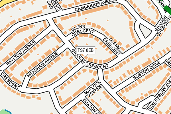 TS7 8EB map - OS OpenMap – Local (Ordnance Survey)