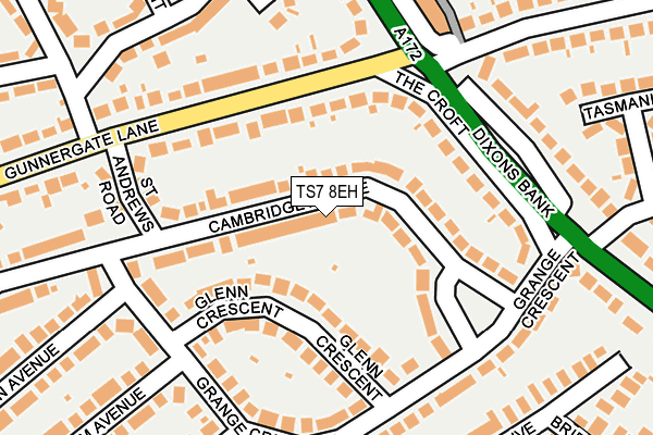 TS7 8EH map - OS OpenMap – Local (Ordnance Survey)