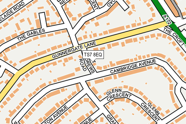 TS7 8EQ map - OS OpenMap – Local (Ordnance Survey)