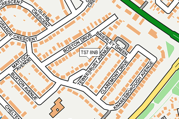 TS7 8NB map - OS OpenMap – Local (Ordnance Survey)