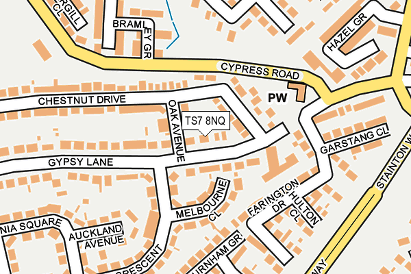 TS7 8NQ map - OS OpenMap – Local (Ordnance Survey)