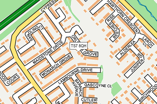 TS7 8QH map - OS OpenMap – Local (Ordnance Survey)