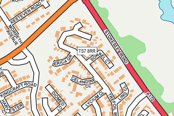 TS7 8RR map - OS OpenMap – Local (Ordnance Survey)