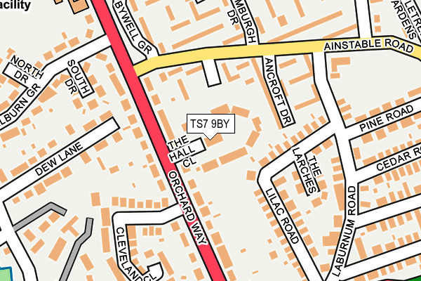 TS7 9BY map - OS OpenMap – Local (Ordnance Survey)