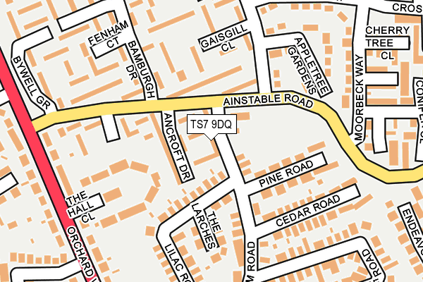 TS7 9DQ map - OS OpenMap – Local (Ordnance Survey)