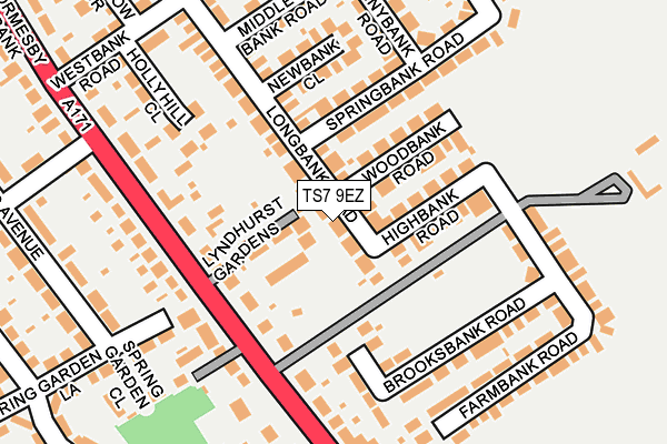 TS7 9EZ map - OS OpenMap – Local (Ordnance Survey)