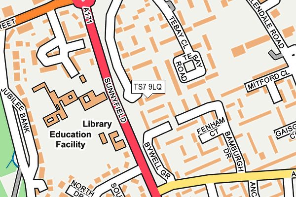 TS7 9LQ map - OS OpenMap – Local (Ordnance Survey)