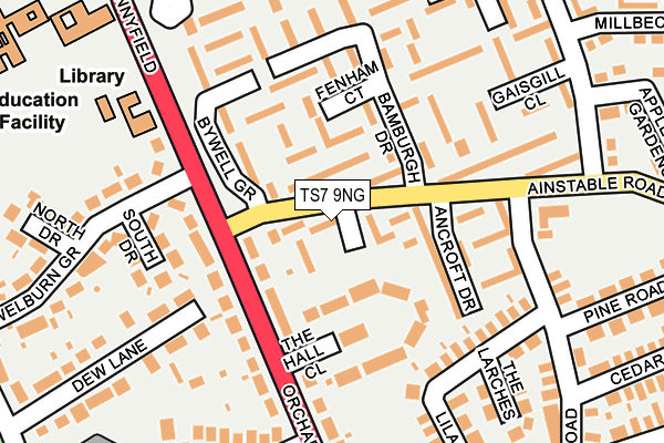 TS7 9NG map - OS OpenMap – Local (Ordnance Survey)
