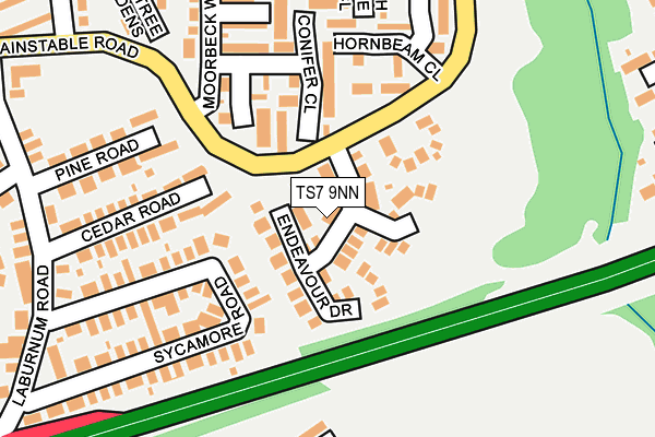 TS7 9NN map - OS OpenMap – Local (Ordnance Survey)