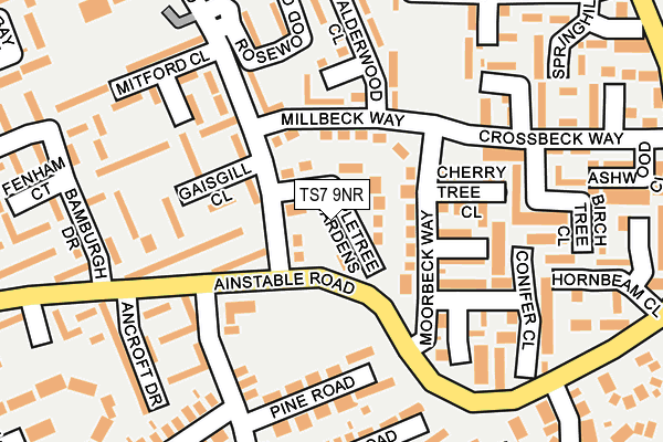 TS7 9NR map - OS OpenMap – Local (Ordnance Survey)