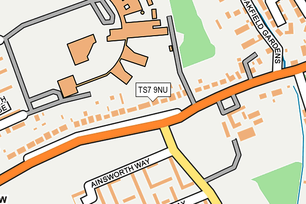 TS7 9NU map - OS OpenMap – Local (Ordnance Survey)