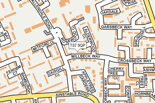 TS7 9QP map - OS OpenMap – Local (Ordnance Survey)