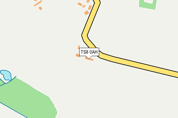 TS8 0AH map - OS OpenMap – Local (Ordnance Survey)