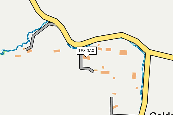TS8 0AX map - OS OpenMap – Local (Ordnance Survey)