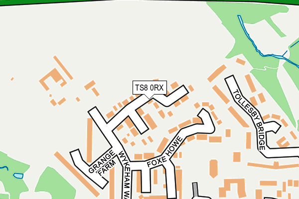 TS8 0RX map - OS OpenMap – Local (Ordnance Survey)