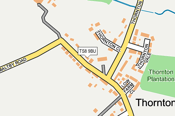 TS8 9BU map - OS OpenMap – Local (Ordnance Survey)