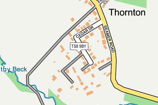 TS8 9BY map - OS OpenMap – Local (Ordnance Survey)