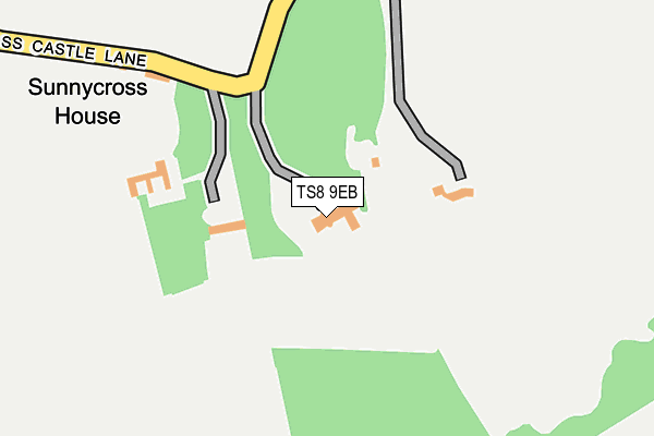 TS8 9EB map - OS OpenMap – Local (Ordnance Survey)