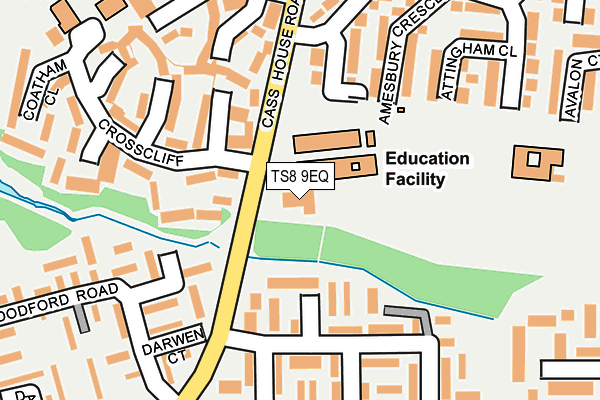 TS8 9EQ map - OS OpenMap – Local (Ordnance Survey)