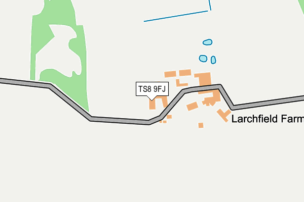 TS8 9FJ map - OS OpenMap – Local (Ordnance Survey)