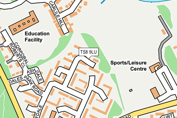 TS8 9LU map - OS OpenMap – Local (Ordnance Survey)