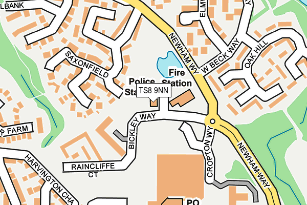 TS8 9NN map - OS OpenMap – Local (Ordnance Survey)