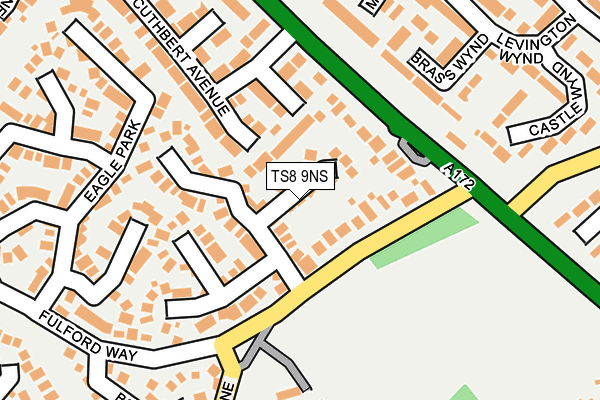 TS8 9NS map - OS OpenMap – Local (Ordnance Survey)