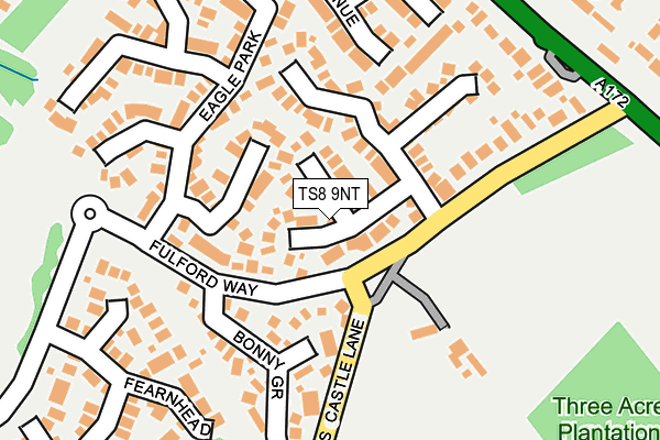 TS8 9NT map - OS OpenMap – Local (Ordnance Survey)