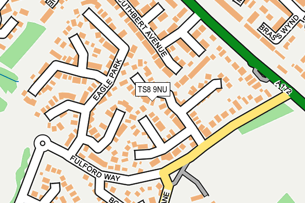 TS8 9NU map - OS OpenMap – Local (Ordnance Survey)