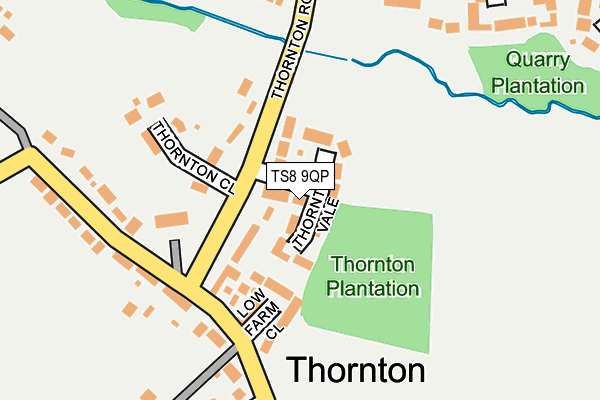 TS8 9QP map - OS OpenMap – Local (Ordnance Survey)