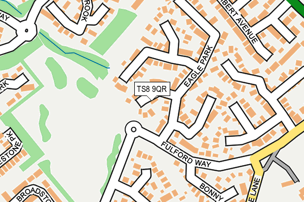 TS8 9QR map - OS OpenMap – Local (Ordnance Survey)