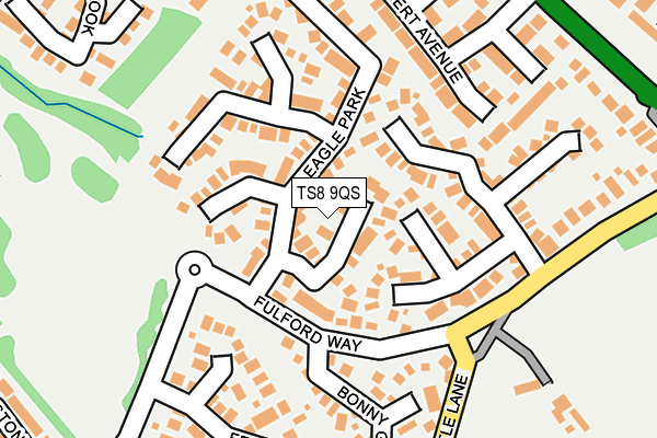 TS8 9QS map - OS OpenMap – Local (Ordnance Survey)