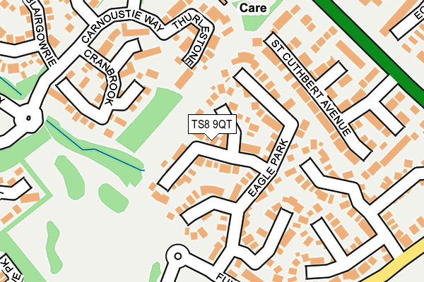 TS8 9QT map - OS OpenMap – Local (Ordnance Survey)