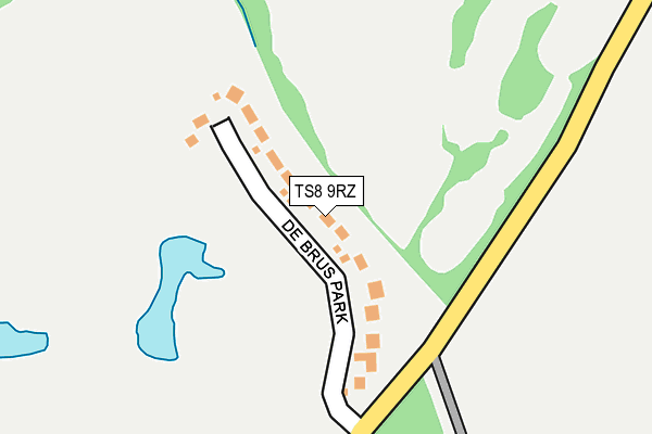 TS8 9RZ map - OS OpenMap – Local (Ordnance Survey)