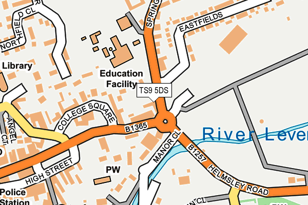 TS9 5DS map - OS OpenMap – Local (Ordnance Survey)