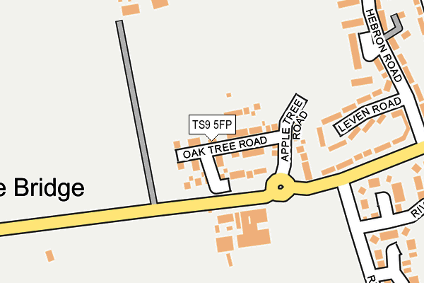 TS9 5FP map - OS OpenMap – Local (Ordnance Survey)