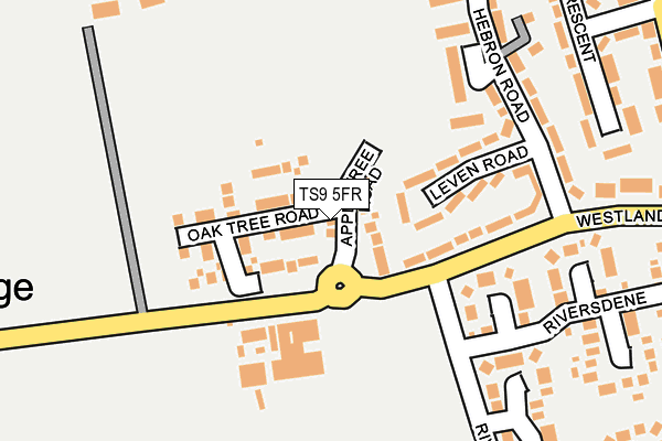 TS9 5FR map - OS OpenMap – Local (Ordnance Survey)