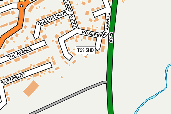 TS9 5HD map - OS OpenMap – Local (Ordnance Survey)