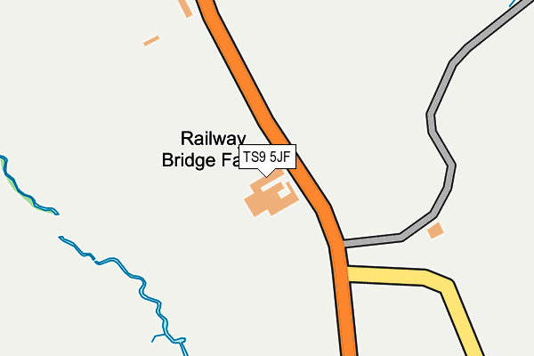 TS9 5JF map - OS OpenMap – Local (Ordnance Survey)
