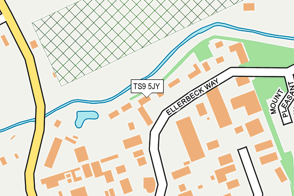 TS9 5JY map - OS OpenMap – Local (Ordnance Survey)