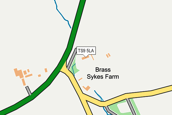 TS9 5LA map - OS OpenMap – Local (Ordnance Survey)